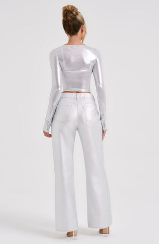 Cassidy Pant - Silver - Napalia