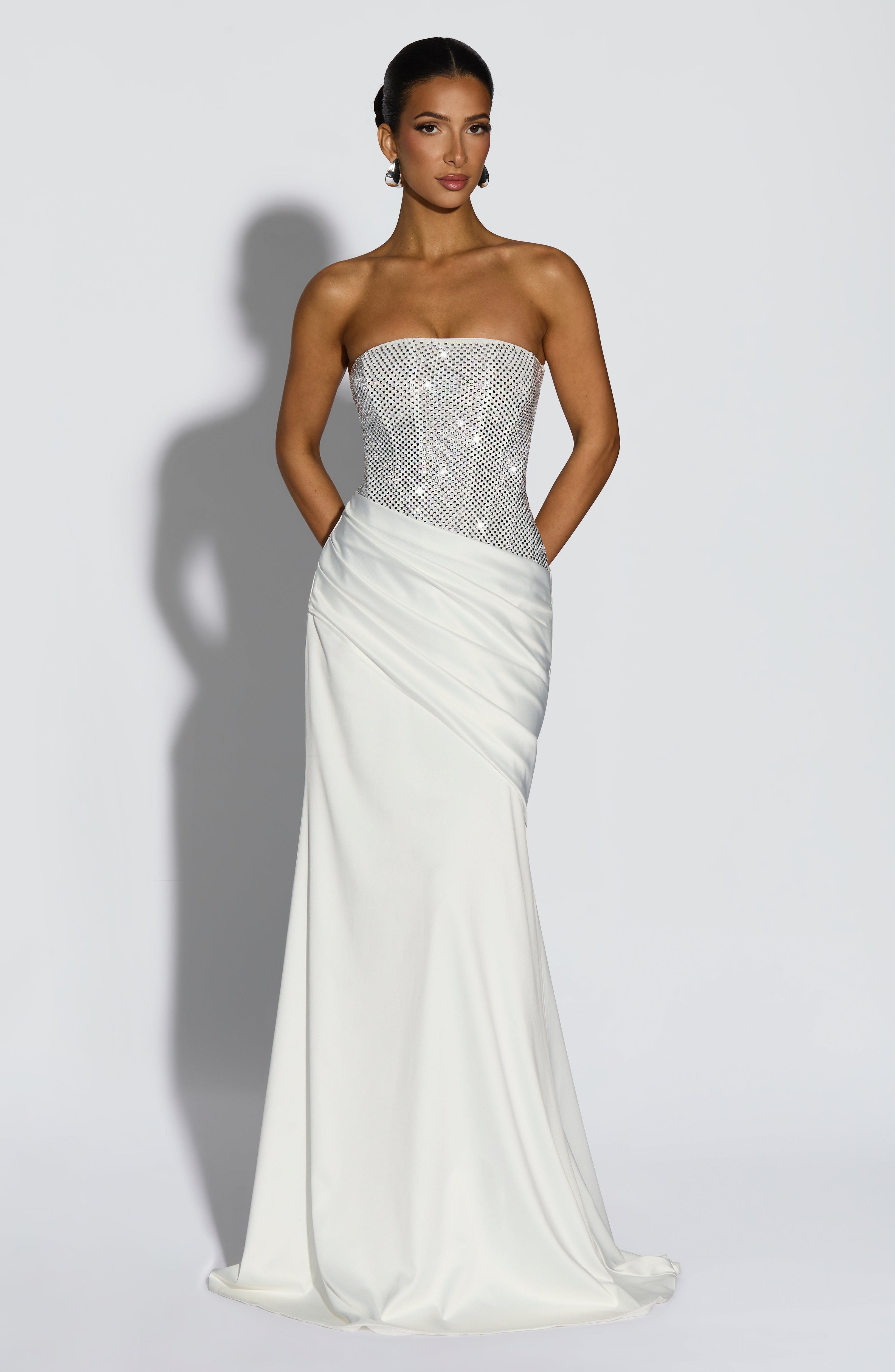 Celestia Maxi Dress - Ivory - Napalia