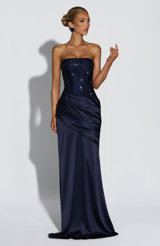 Celestia Maxi Dress - Navy - Napalia