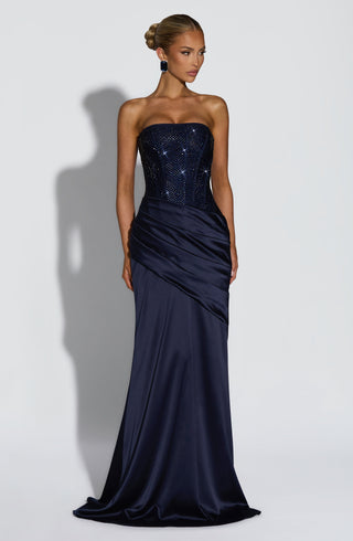 Celestia Maxi Dress - Navy - Napalia