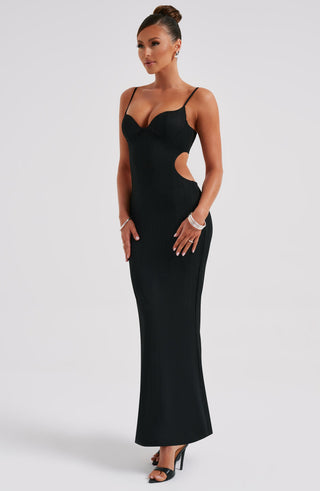 Celine Maxi Dress - Black - Napalia