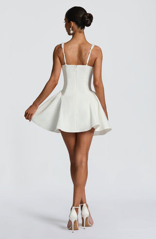 Christie Mini Dress - Ivory - Napalia