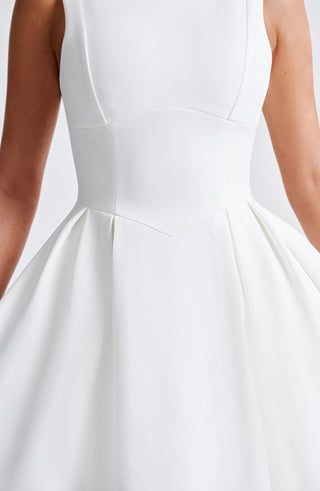 Clarabella Midi Dress - Ivory - Napalia