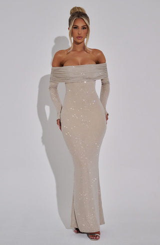 Cyprus Maxi Dress - Nude - Napalia