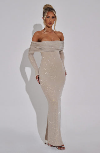 Cyprus Maxi Dress - Nude - Napalia