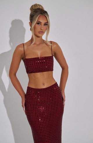 Dimity Top - Wine - Napalia