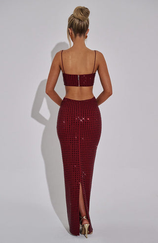 Dimity Top - Wine - Napalia