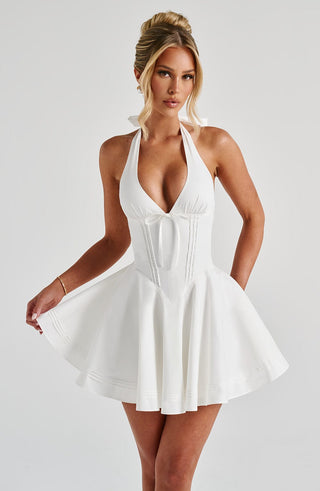 Doris Mini Dress - Ivory - Napalia
