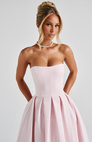 Edith Midi Dress - Blush - Napalia