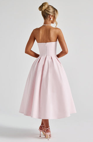Edith Midi Dress - Blush - Napalia