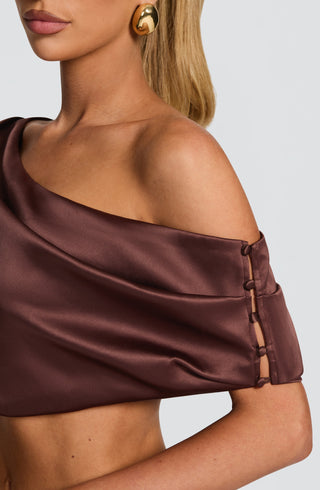 Edwina Top - Plum Brown - Napalia