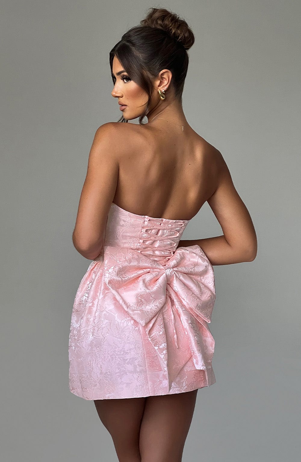 Elenora Mini Dress - Blush - Napalia