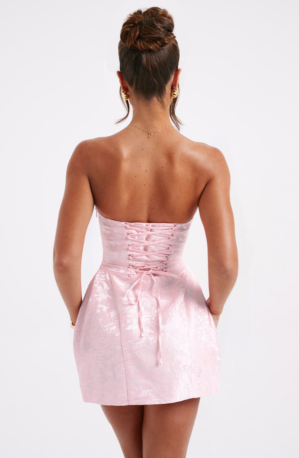 Elenora Mini Dress - Blush - Napalia
