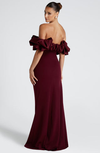 Elsie Maxi Dress - Cherry Lacquer - Napalia