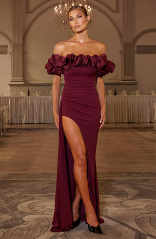 Elsie Maxi Dress - Cherry Lacquer - Napalia