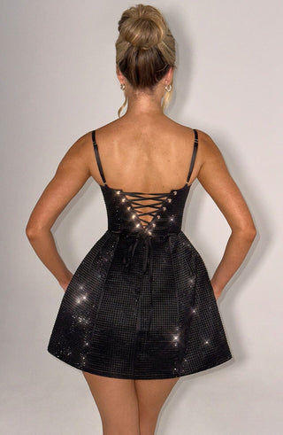 Emma Mini Dress - Black - Napalia