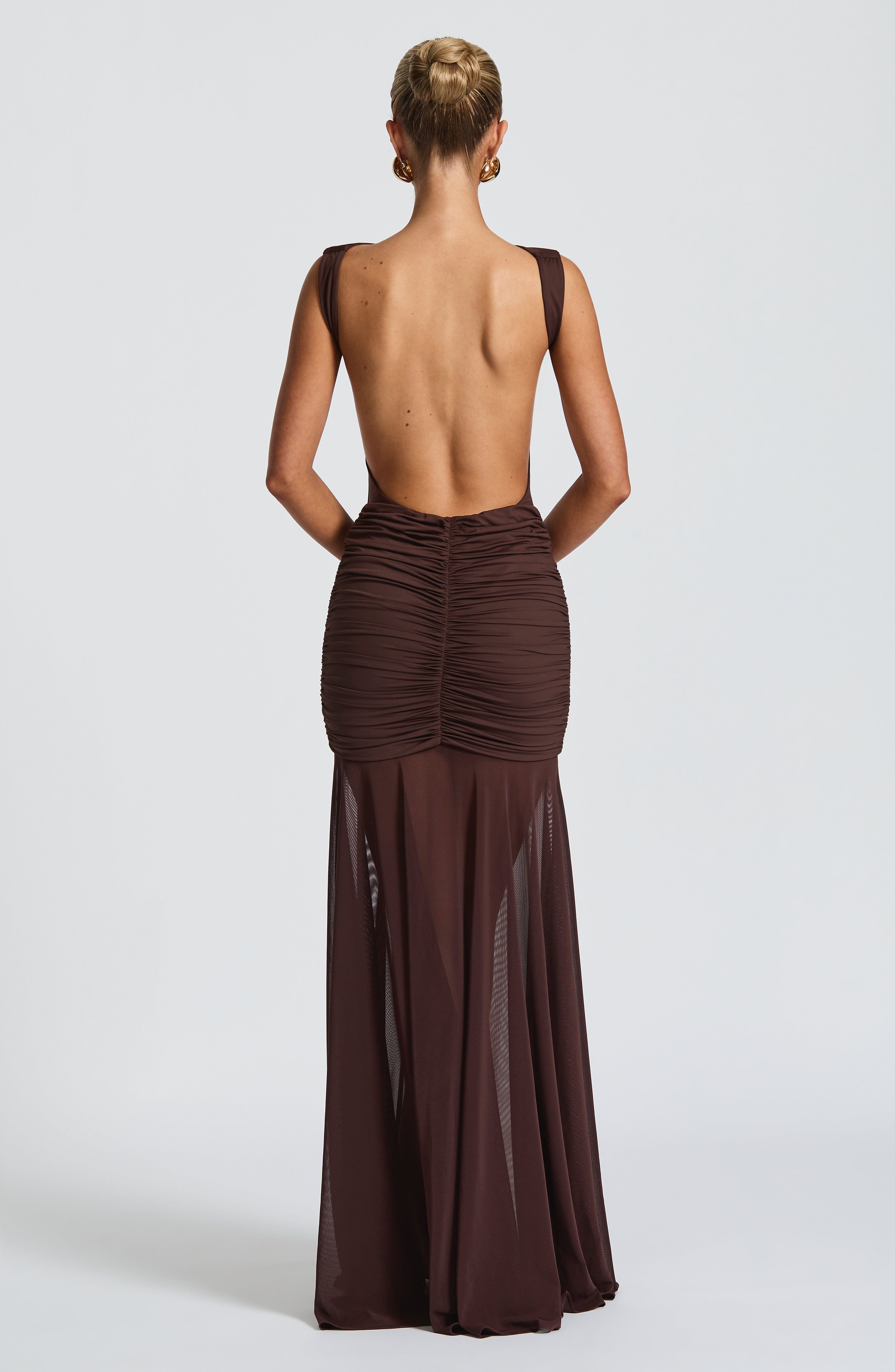 Fae Maxi Skirt - Plum Brown - Napalia