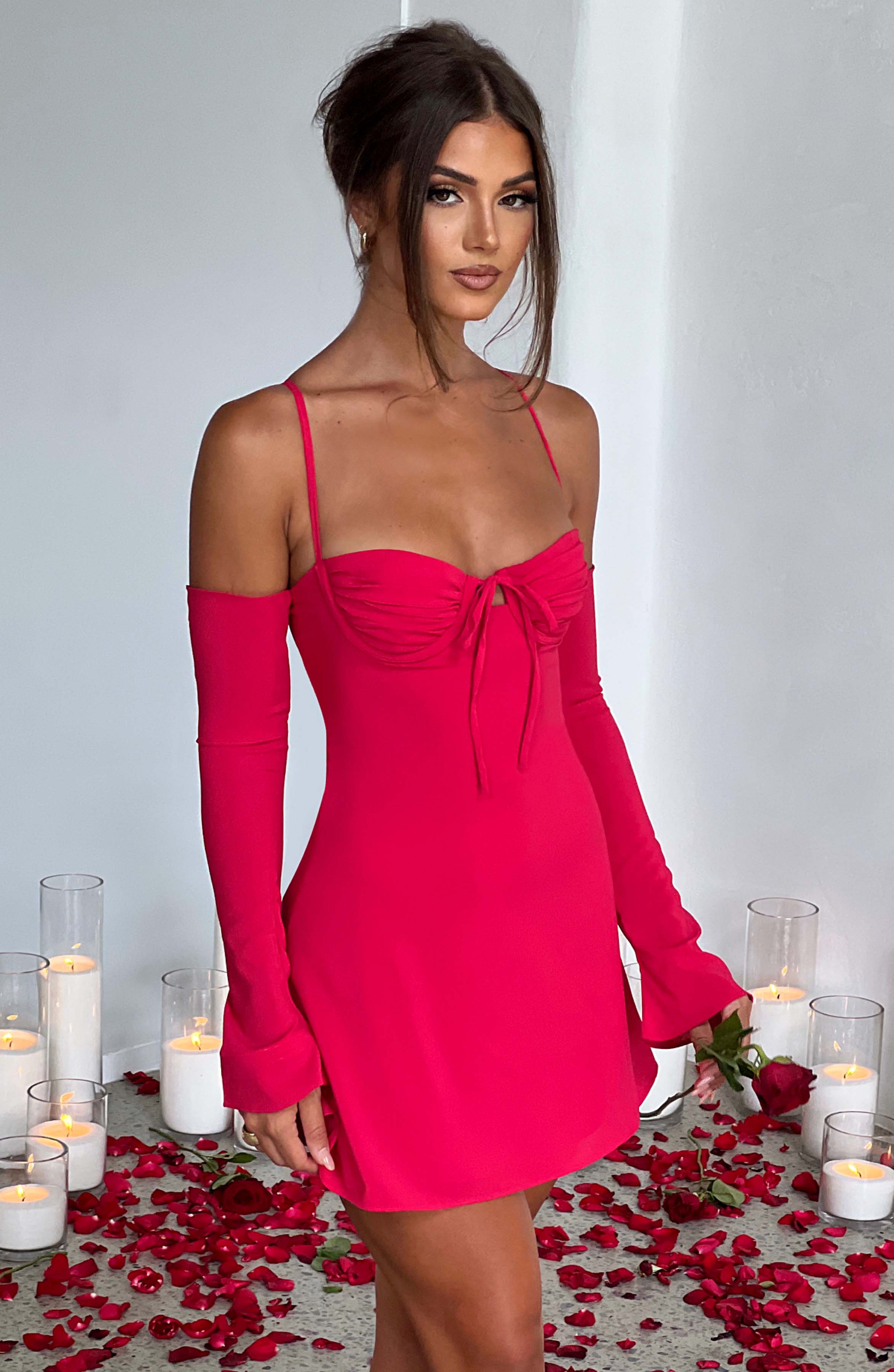 Fiona Mini Dress - Pink - Napalia