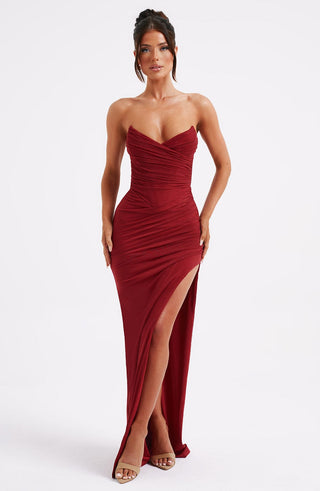 Giovanna Maxi Dress - Wine - Napalia