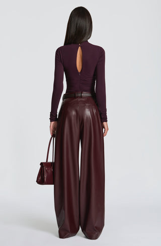 Glenda Pants - Plum - Napalia