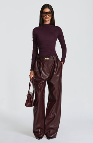 Glenda Pants - Plum - Napalia
