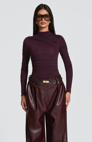 Glenda Pants - Plum - Napalia