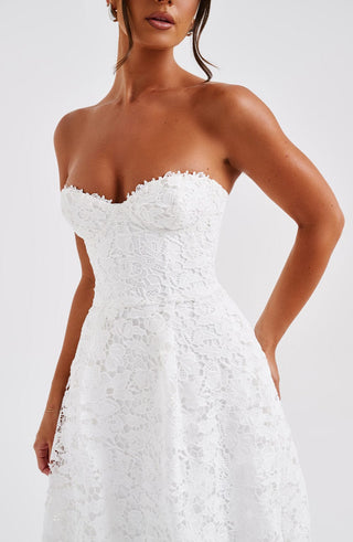 Ishani Midi Dress - Ivory - Napalia