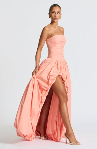 Jillian Maxi Dress - Peach - Napalia