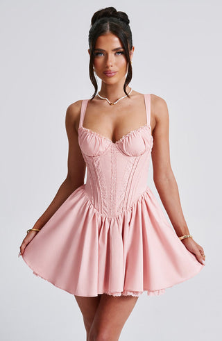 Josie Mini Dress - Blush - Napalia