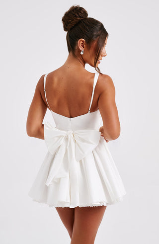 Josie Mini Dress - White - Napalia