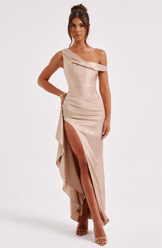 Juliene Maxi Dress - Champagne - Napalia
