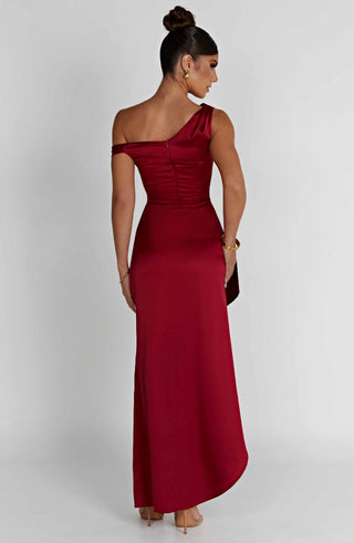 Juliene Maxi Dress - Wine - Napalia