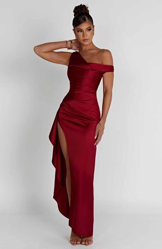 Juliene Maxi Dress - Wine - Napalia