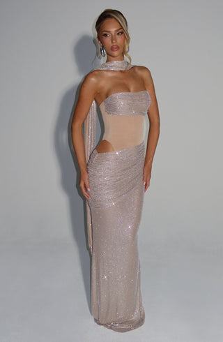 Kailani Maxi Dress - Nude - Napalia