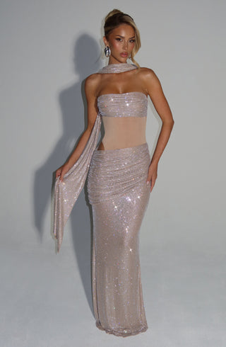 Kailani Maxi Dress - Nude - Napalia