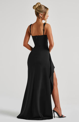 Katana Maxi Dress - Black - Napalia