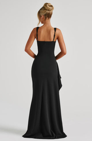 Katana Maxi Dress - Black - Napalia
