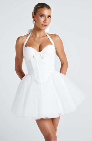 Keely Mini Dress - Ivory - Napalia