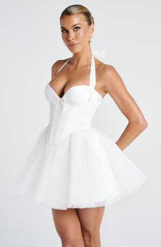 Keely Mini Dress - Ivory - Napalia