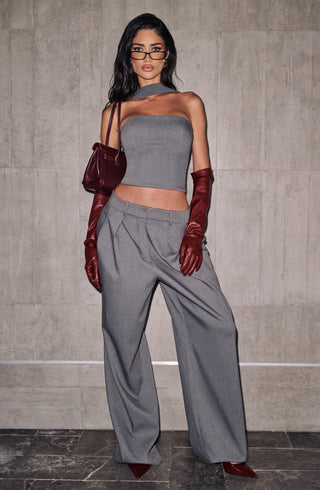 Kirsty Pants - Grey Marl - Napalia