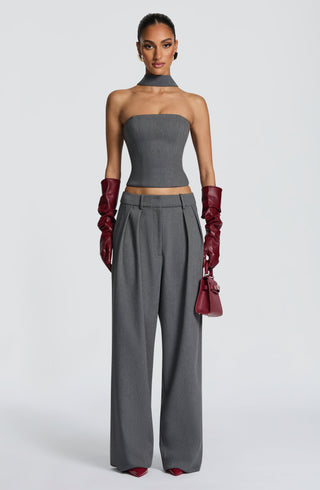 Kirsty Pants - Grey Marl - Napalia