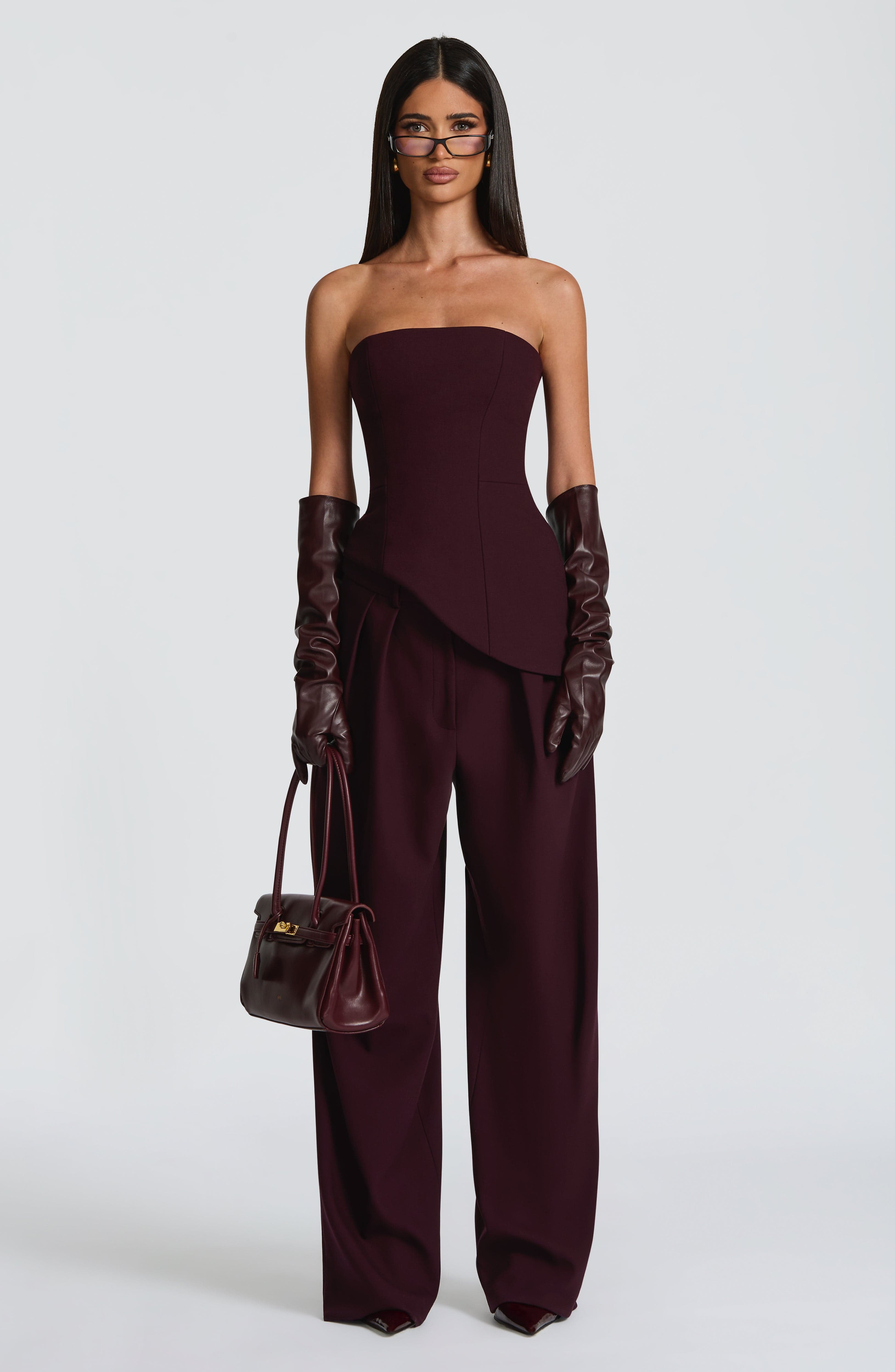 Kirsty Pants - Plum - Napalia