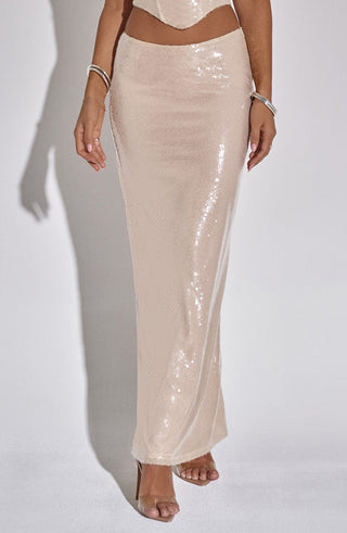 Larisa Maxi Skirt - Nude - Napalia