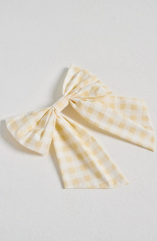 Mitzi Bow - Lemon Gingham - Napalia