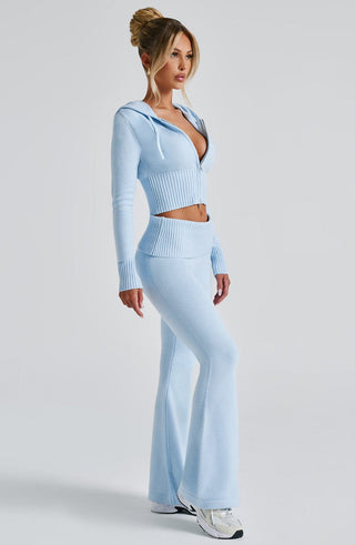 Portia Knit Pants - Baby Blue - Napalia