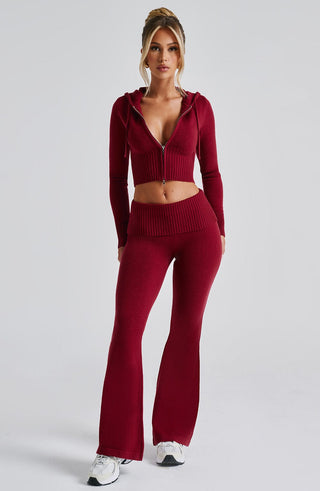 Portia Knit Pants - Red - Napalia