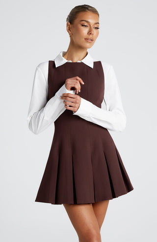 Rory Mini Dress - Plum Brown - Napalia