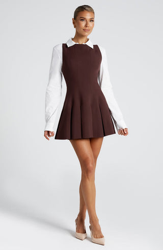 Rory Mini Dress - Plum Brown - Napalia