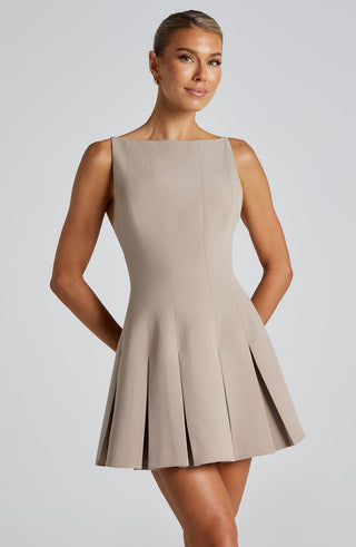 Rory Mini Dress - Taupe - Napalia