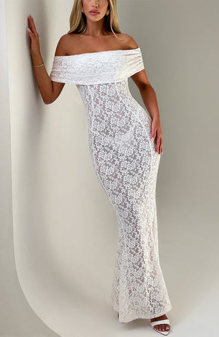 Stephanie Maxi Dress - Ivory - Napalia